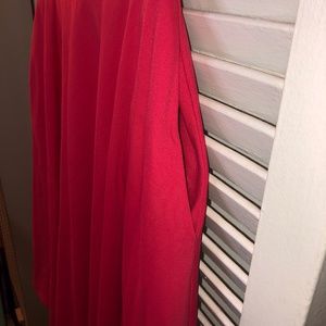 Cynthia Rowley Red Knit A-Line Skirt (XS)